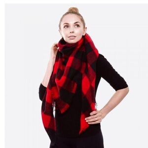 Buffalo Plaid Blanket Scarf